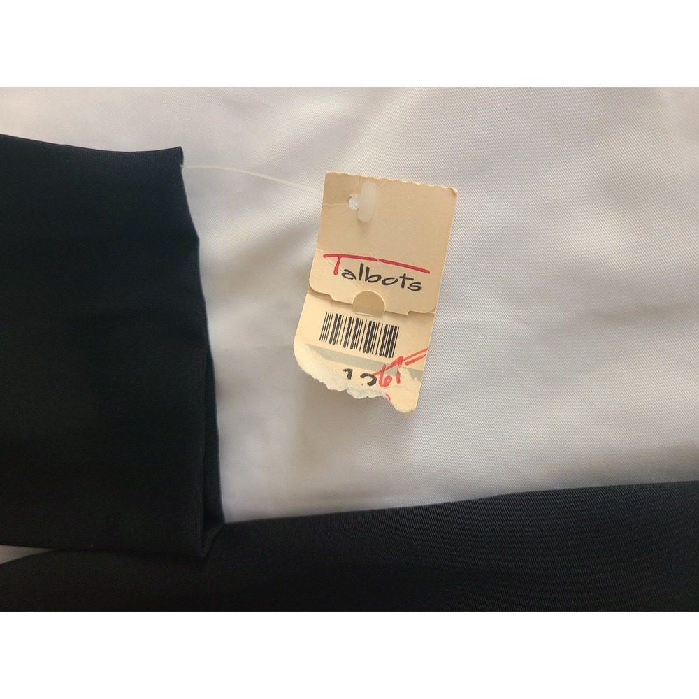 Vintage Talbots Steven Stolman Black Twist Back Cutout Sheath Dress Size 12 - Picture 15 of 16